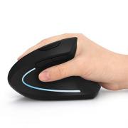 Ergonomic Mouse, Wireless Mouse - Lekvey 2.4GHz Optical Vertical Wireless Mice : 3 Adjustable DPI 800/1200/ 1600 Levels 6 Buttons, for Laptop, PC, Computer, Desktop, Notebook etc, Black 
